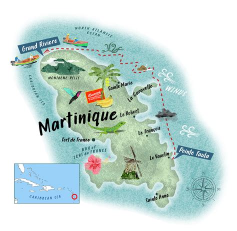 Martinique Map France Maps Of Martinique Island - Bank2home.com