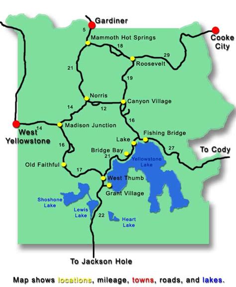 Yellowstone Map