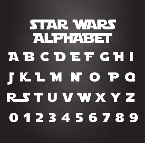 Star Wars Font Vector Star Wars Alphabet Letters Svg Star Wars Logo | The Best Porn Website