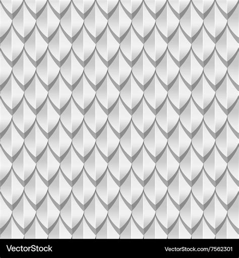 White dragon scales seamless background texture Vector Image