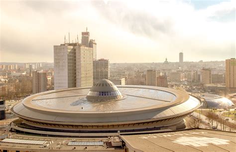 #spodek #katowice #skyline #city #center #downtown | Poland, Katowice, Architecture