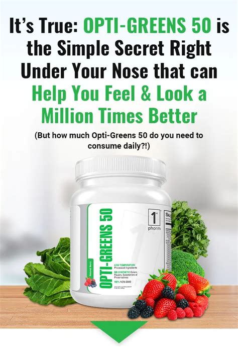 Opti-Greens 50 | Ultimate Greens Superfood | Green superfood, How to ...