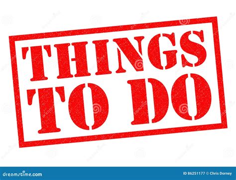 Things To Do Sign