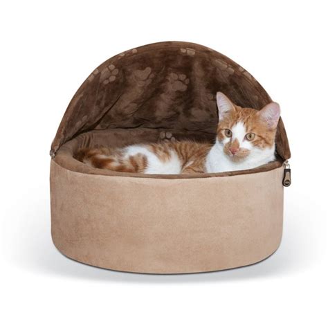 K&H Hooded Pet Cat Bed, Brown - Walmart.com - Walmart.com