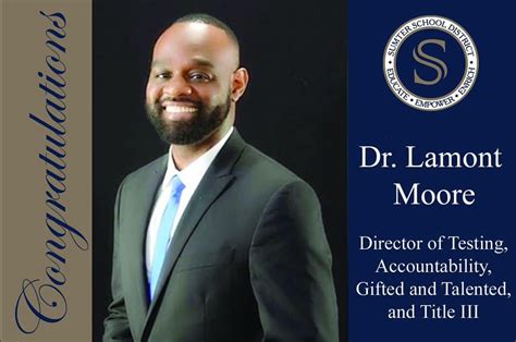 The Sumter County School District welcomes Dr. Lamont Moore ...