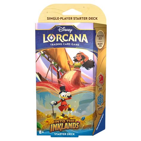 Disney Lorcana: Into the Inklands Starter Deck (Ruby & Sapphire) - Into the Inklands - Disney ...