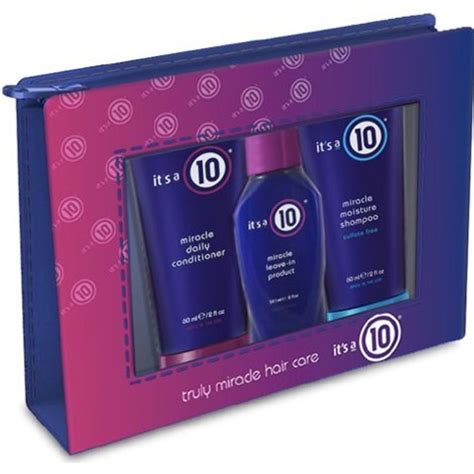 It's a 10 Haircare Miracle Daily Travel Set- Shampoo, Conditioner, and Leave-In Product, 2 fl ...