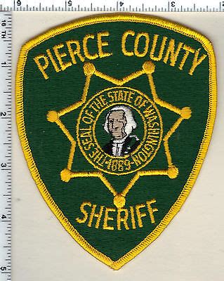 Pierce County Sheriff (Washington) 6th Issuer Shoulder Patch from 1992 ...