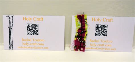 Handmade business cards with the Silhouette machine - Rachel Teodoro