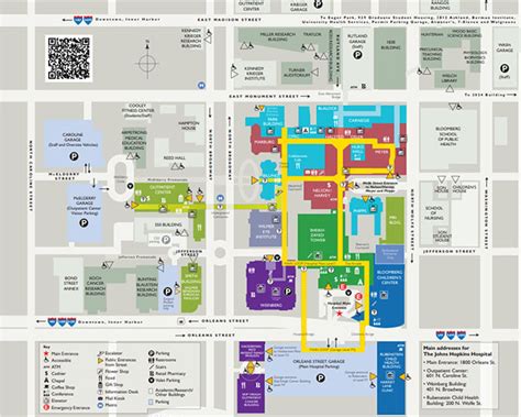 Johns Hopkins Hospital Campus Map – Map Vector