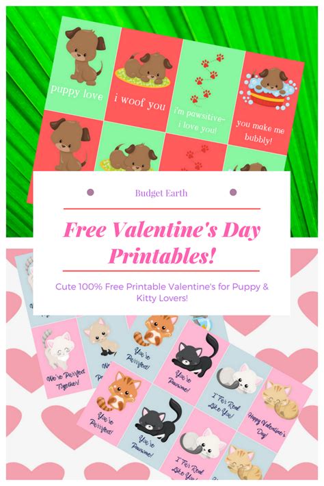Free Valentine’s Day Printables! | Budget Earth