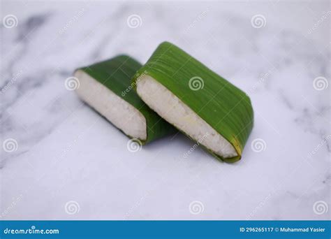 Indonesian Traditional Food Called Lemper Contain Rice Cake with ...