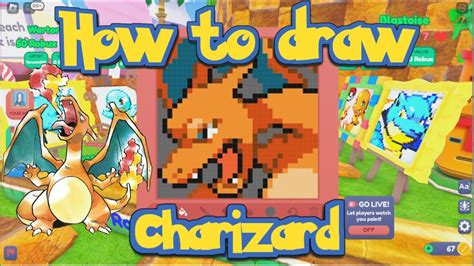 HOW TO DRAW DARK CHARIZARD - STARVING ARTIST / ROBLOX - YouTube