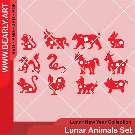 Lunar Animals Set