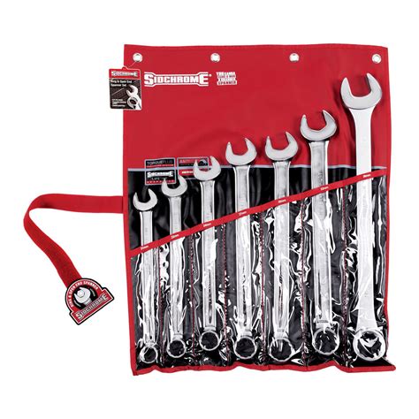 7Pc Ring & Open End Spanner Set - Metric - SIDCHROME Tools & Tool Storage