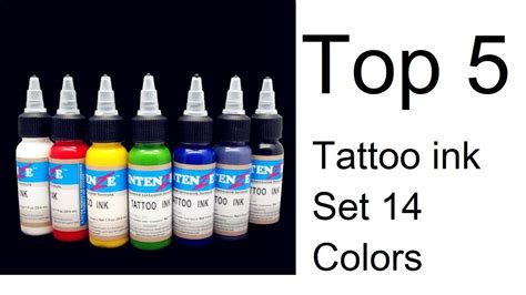 Top 5 Best Tattoo ink Set 14 Colors - YouTube