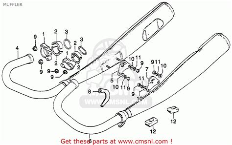 Honda CB360 SPORT 1974 USA MUFFLER - buy MUFFLER spares online