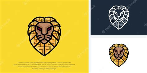 Premium Vector | Digital lion logo design ready to use