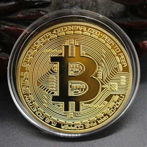 Hot Gold/Silver Plated Bitcoin Coin Collectible Gift BTC Coin Art Collection Physical Bitcoin ...