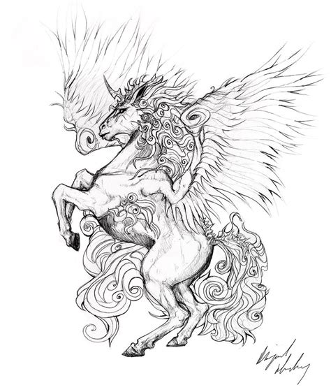 unicorn with wings tattoo - Google Search | Unicorn tattoos, Tattoo ...