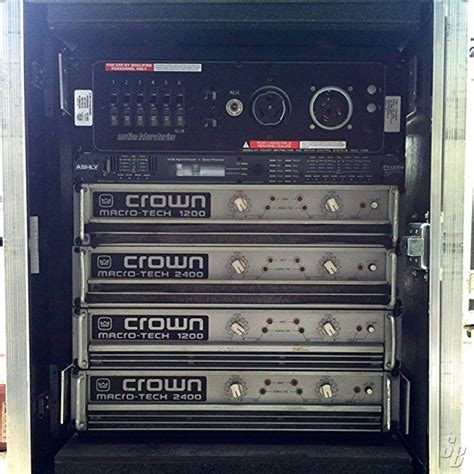 CROWN amplifiers and processors rack | Temma-X | TV & Video Production ...