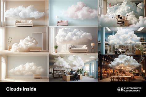 Clouds inside on Yellow Images Creative Store - 126112