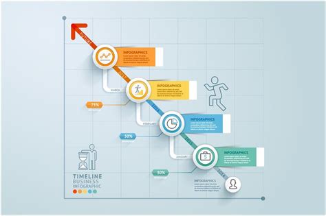 Business Timeline Infographics, a Templates & Theme by Graphixmania | Infographic, Business ...