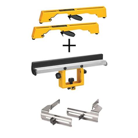 DEWALT Miter Saw Workstation Tool Mounting Brackets with Bonus Wide Miter Saw Stand Material ...