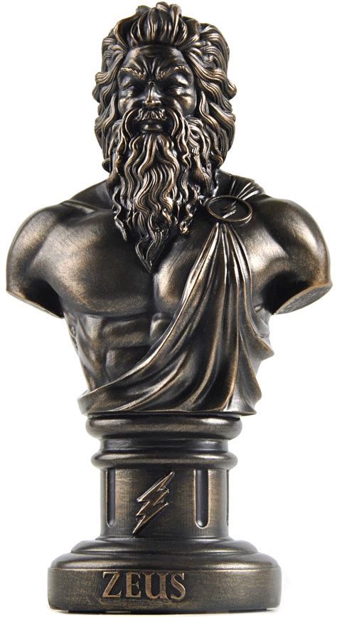 Buy Zeus Greek God Bust Statue Figurine Greek Mythology Decor Gifts Online at desertcartBangladesh