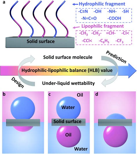 Modulation of solid surface with desirable under-liquid wettability based on molecular ...