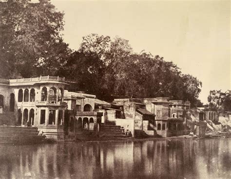 Bashny Ghat on Yamuna River - Delhi 1858 - Old Indian Photos