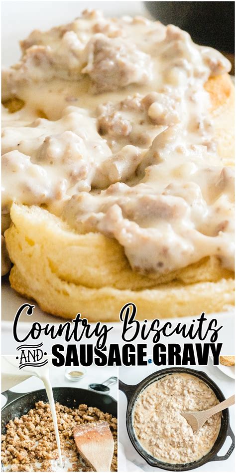 Country Biscuits and Sausage Gravy Recipe - The Best Blog Recipes