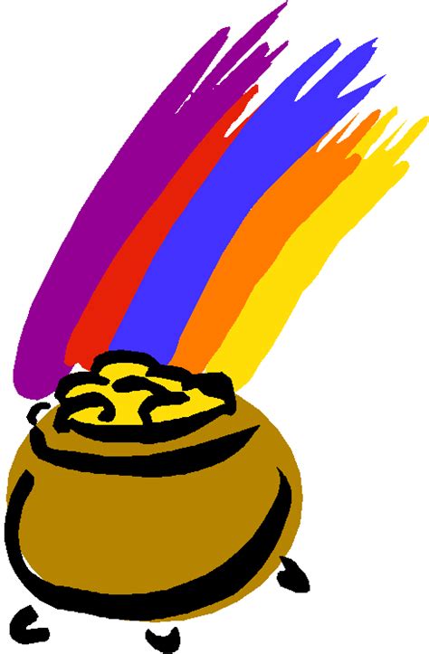 Rainbow With Pot Of Gold - ClipArt Best