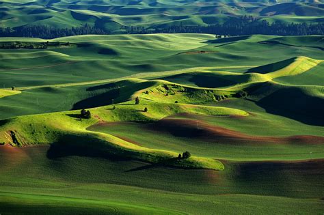 mountains "Waves of the Palouse" photography by Heonyong LIM 2018-02-28 (500px 247683175 ...