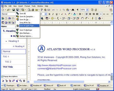 Atlantis Word Processor 4.3.4.1 | Word Processing Software