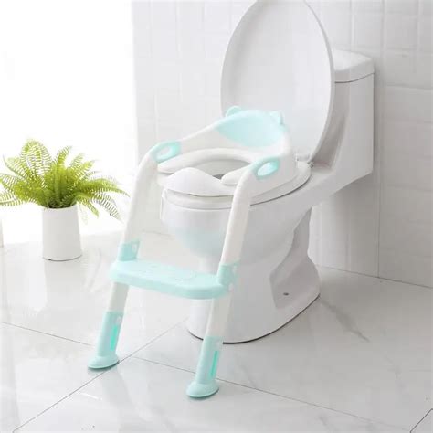 Folding Baby Potty Infant Kids Toilet Training Seat with Adjustable Ladder Portable Urinal Potty ...