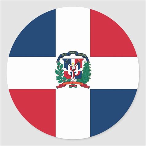 Dominican Republic Flag Sticker | Zazzle | Dominican republic flag ...