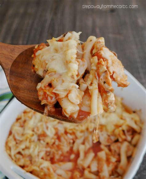 Low Carb Pasta Bake with Chicken - Step Away From The Carbs