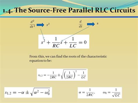 Time Constant Of Rlc Circuit