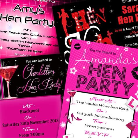 Hen Night Invitations - D&L Designs