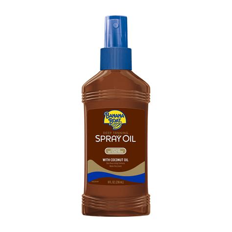 Banana Boat Deep Tanning Oil Pump Spray SPF 0, 8 oz - Walmart.com