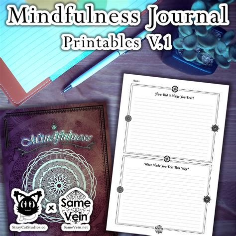 Mindfulness Journal Printable Pages Volume 1 | Etsy