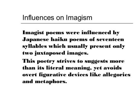 Imagism overview