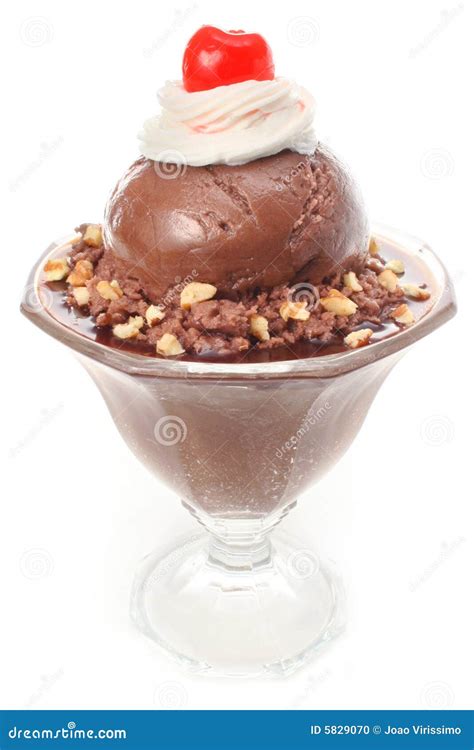 Chocolate Ice Cream Sundae Dessert Stock Photo - Image: 5829070