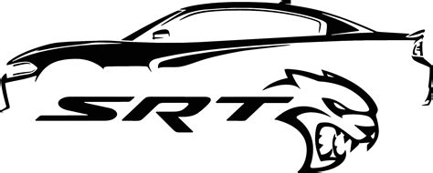 Hellcat SRT Charger Silhouette Decal