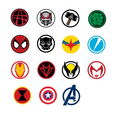 Superhero Logos Marvel