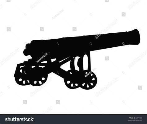 Cannon Silhouette Stock Vector (Royalty Free) 5059762 | Shutterstock