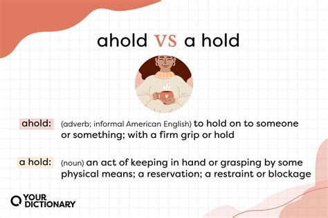 “Ahold” vs. “A Hold”: What’s the Difference? | YourDictionary