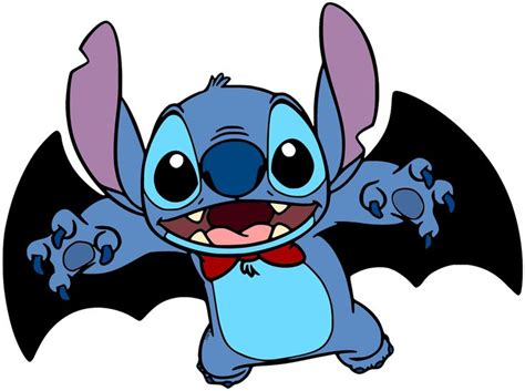 Clip art of Stitch dressed as a bat for Halloween #disney, #liloandstitch, #stitch, #hallow ...