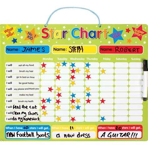 Star reward chart | Kids rewards, Toddler reward chart, Reward chart kids